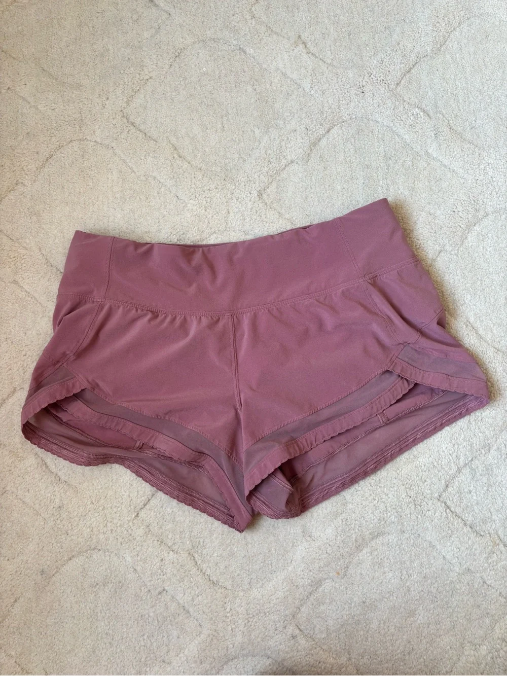 lululemon athletica Rose Mauve Running Shorts